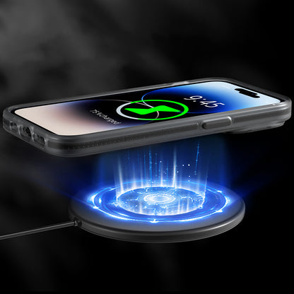 iPhone 13 Pro Kılıf M-safe Şarj Özellikli Youngkit Binfen Serisi Yazı Temalı Kapak