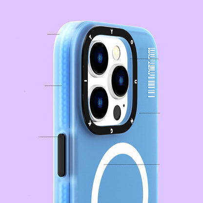 iPhone 13 Pro Kılıf M-safe Şarj Özellikli Youngkit Colored Sand Serisi Kapak