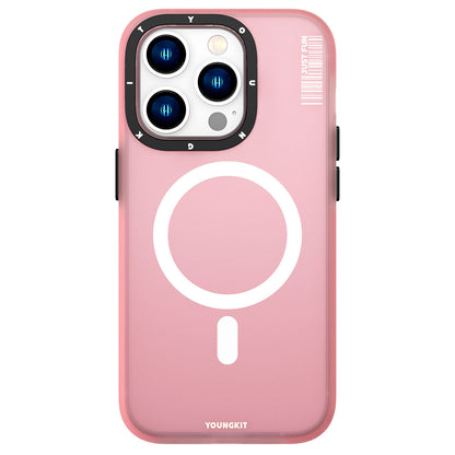 iPhone 13 Pro Kılıf M-safe Şarj Özellikli Youngkit Colored Sand Serisi Kapak