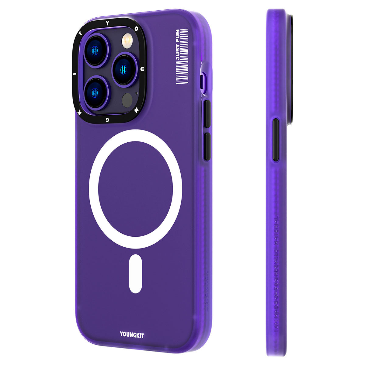 iPhone 13 Pro Kılıf M-safe Şarj Özellikli Youngkit Colored Sand Serisi Kapak