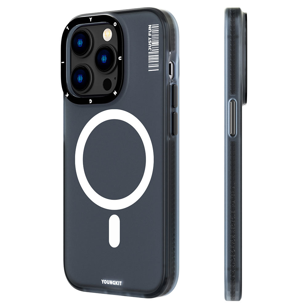 iPhone 13 Pro Kılıf M-safe Şarj Özellikli Youngkit Colored Sand Serisi Kapak