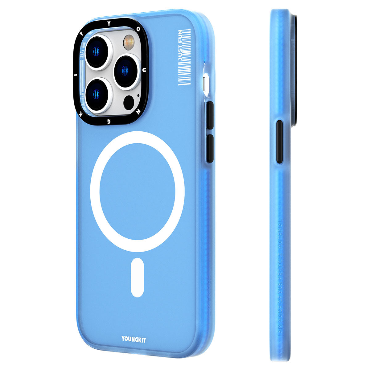 iPhone 13 Pro Kılıf M-safe Şarj Özellikli Youngkit Colored Sand Serisi Kapak
