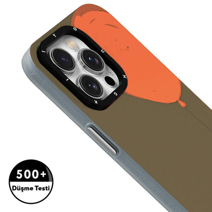 iPhone 13 Pro Kılıf M-safe Şarj Özellikli Youngkit Orange Serisi Flying Balloon Kapak