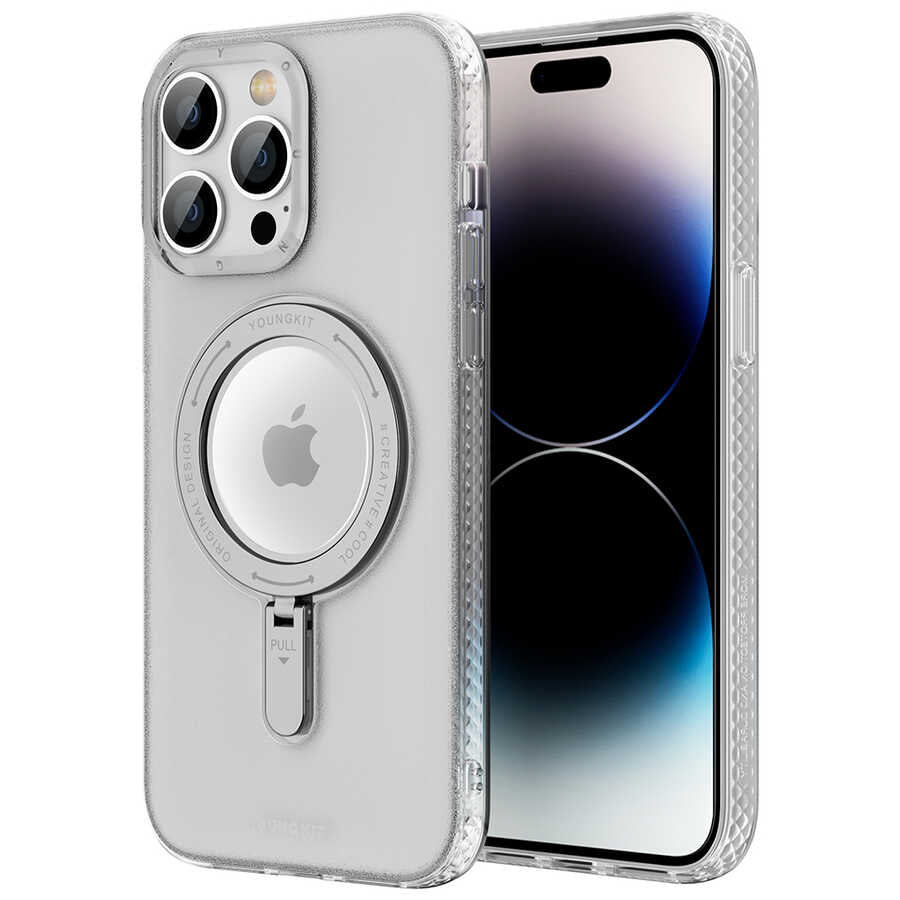 iPhone 13 Pro Kılıf M-safe Şarj Özellikli Youngkit Rock Serisi Kapak