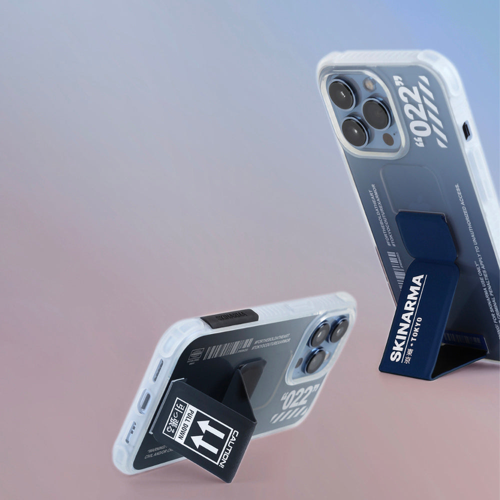 iPhone 13 Pro Kılıf SkinArma Standlı Şeffaf Tasarımlı Taihi Kobai Kapak