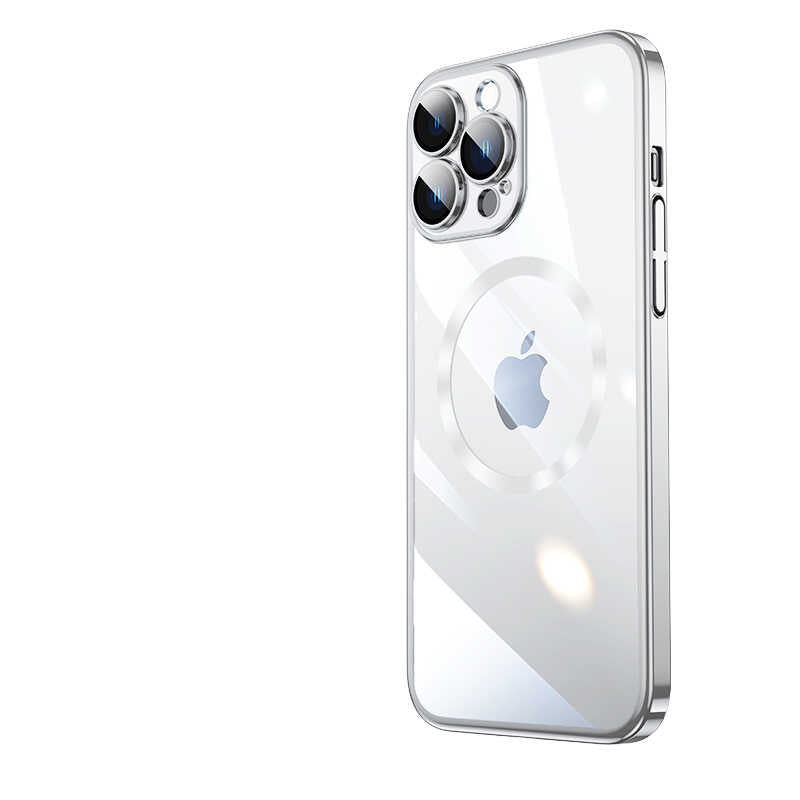 Apple iPhone 13 Pro Kılıf Wireless Şarj Özellikli Sert PC Zore Riksos M-safe Kapak