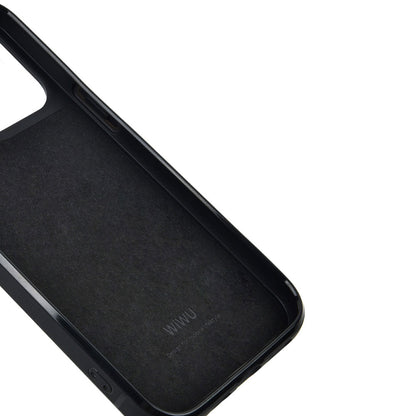 iPhone 13 Pro Kılıf Wiwu Croco Pattern Calfskin Orjinal Deri Kapak