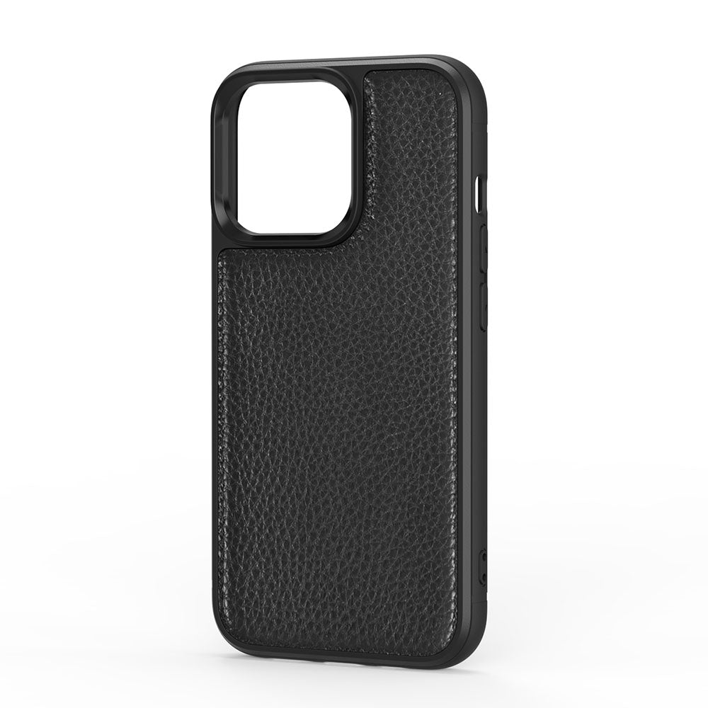 iPhone 13 Pro Kılıf Wiwu Genuine Leather Plastic Calfskin Orjinal Deri Kapak