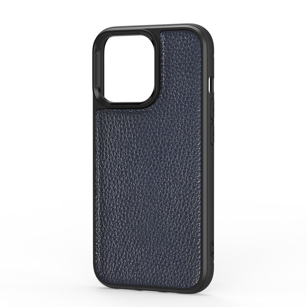 iPhone 13 Pro Kılıf Wiwu Genuine Leather Plastic Calfskin Orjinal Deri Kapak