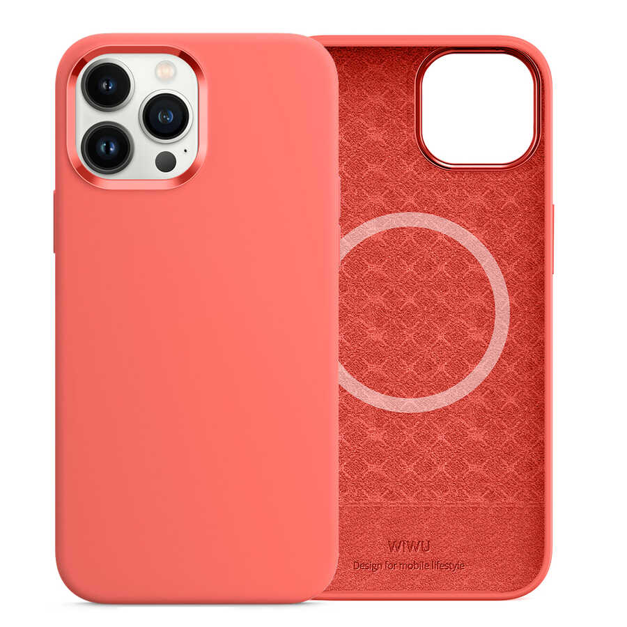 iPhone 13 Pro Kılıf Wiwu M-safe Magnetic Silikon Kapak