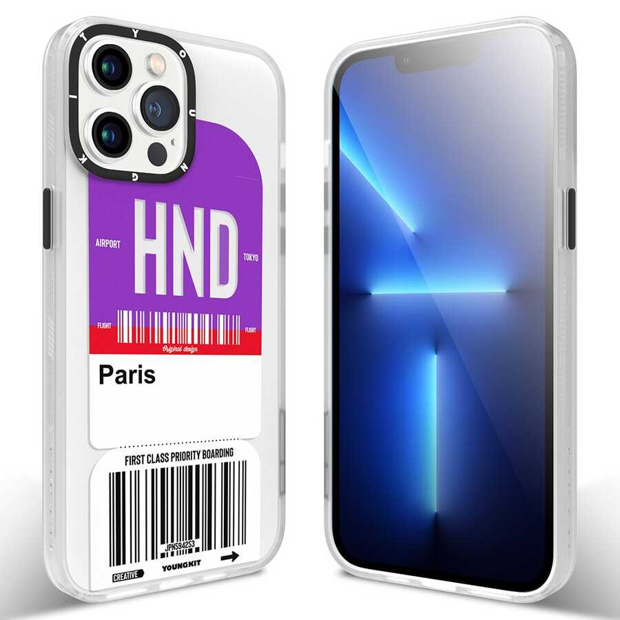 iPhone 13 Pro Kılıf YoungKit Any Time Trip Serisi Kapak