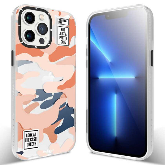 iPhone 13 Pro Kılıf YoungKit Kamuflaj Serisi Kapak