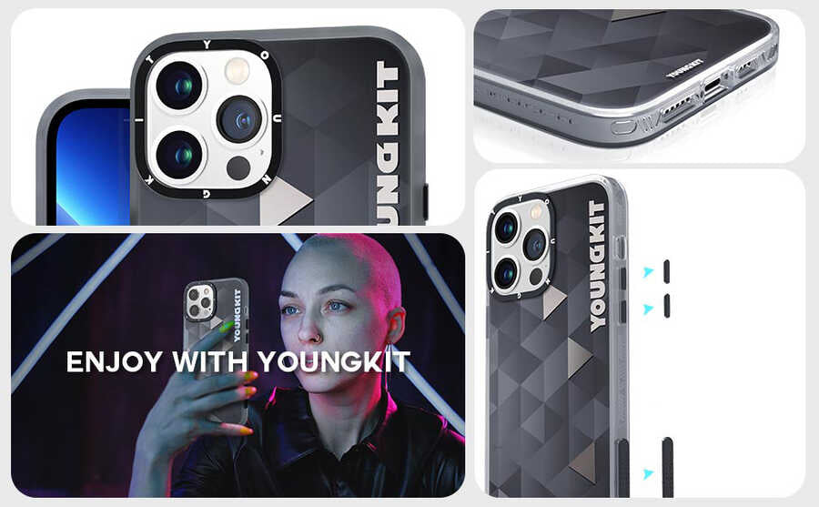 iPhone 13 Pro Kılıf YoungKit Klasik Serisi Kapak