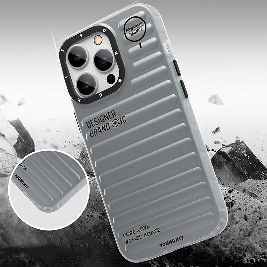 iPhone 13 Pro Kılıf YoungKit Plain Coloured Serisi Kapak