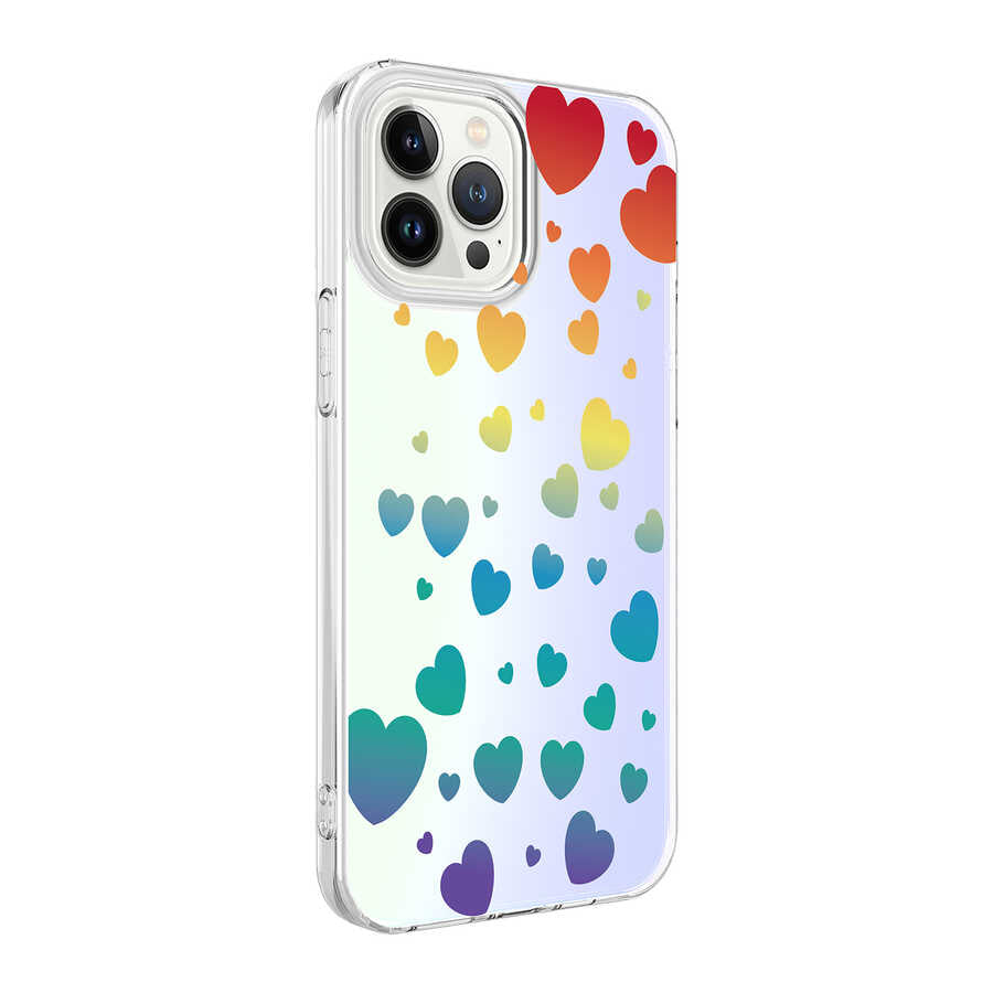 Apple iPhone 13 Pro Kılıf Zore M-Blue Desenli Kapak