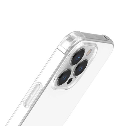 iPhone 13 Pro Max Kılıf Airbagli Şeffaf Darbe Emici Silikon Tasarımlı Recci Clarity Serisi Kapak