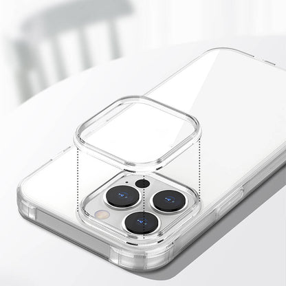 iPhone 13 Pro Max Kılıf Airbagli Şeffaf Darbe Emici Silikon Tasarımlı Recci Clarity Serisi Kapak