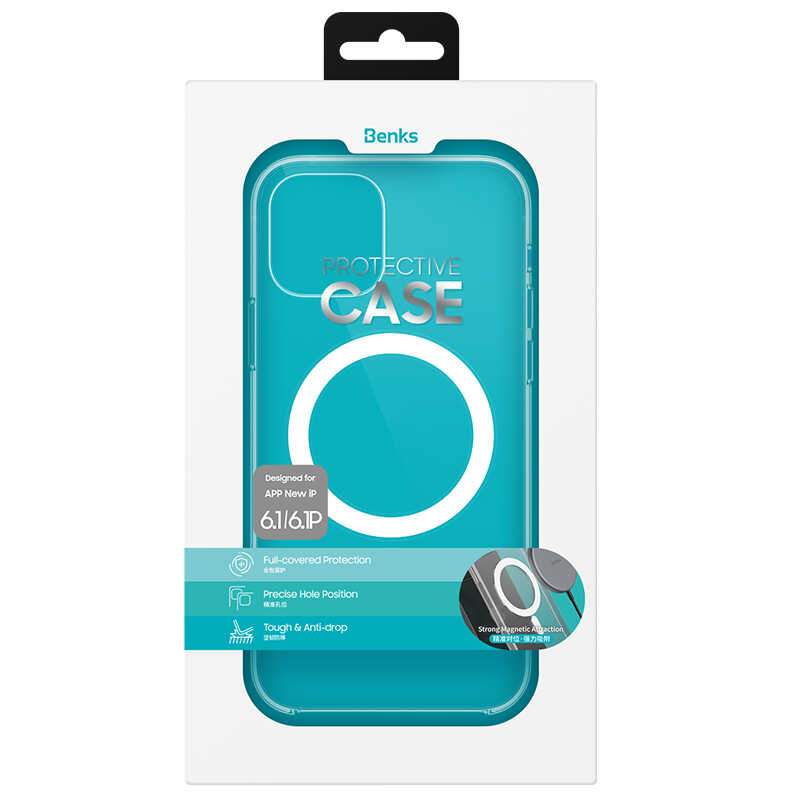 iPhone 13 Pro Max Kılıf Benks Crystal Series With Magnetic Clear Kapak