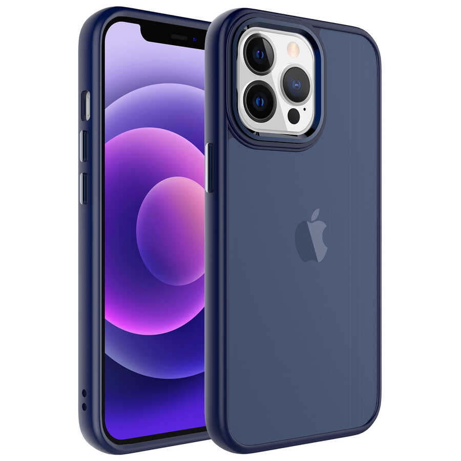 Apple iPhone 13 Pro Max Kılıf Buzlu Sert PC Zore May Kapak