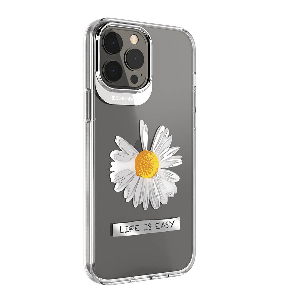iPhone 13 Pro Max Kılıf Çift IMD Baskılı Lisanslı Switcheasy Artist Daisy Kapak