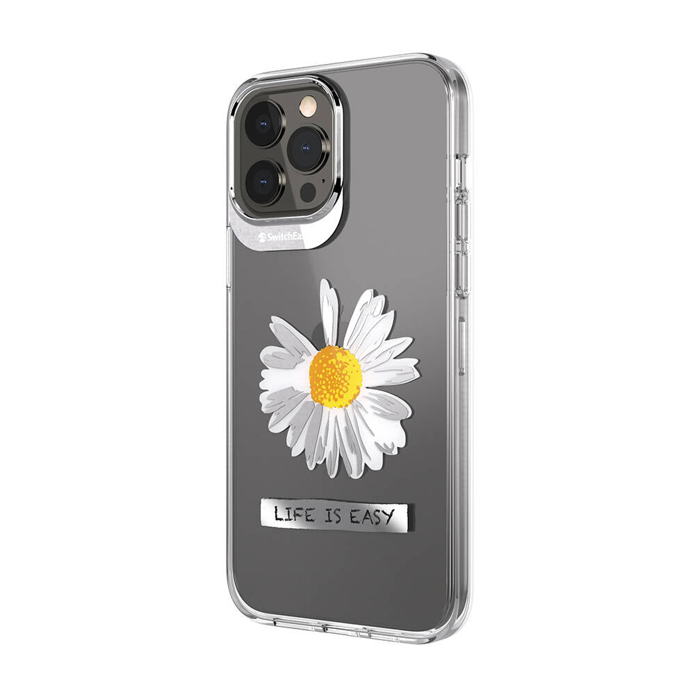 iPhone 13 Pro Max Kılıf Çift IMD Baskılı Lisanslı Switcheasy Artist Daisy Kapak