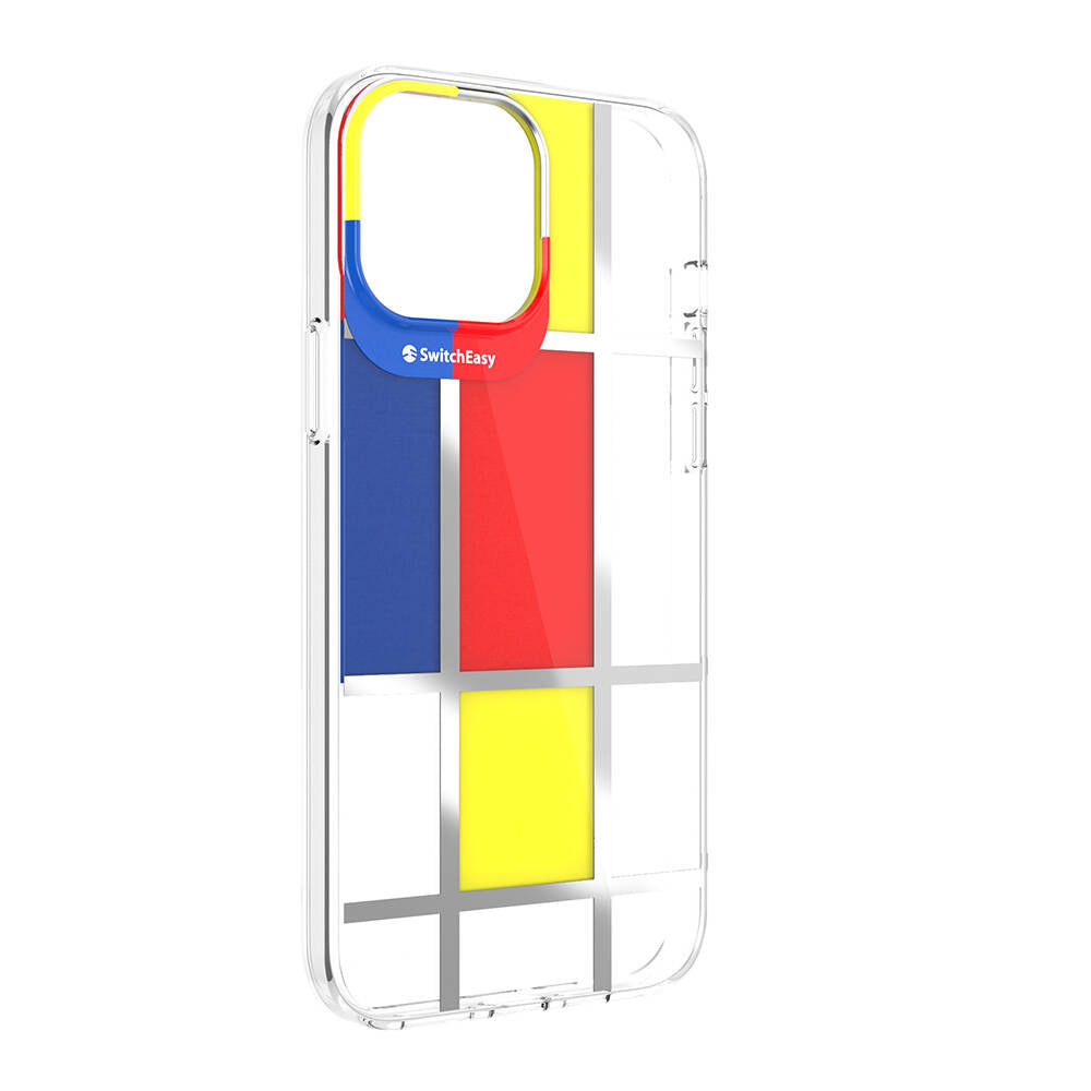 iPhone 13 Pro Max Kılıf Çift IMD Baskılı Lisanslı Switcheasy Artist Mondrian Kapak