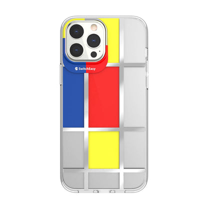 iPhone 13 Pro Max Kılıf Çift IMD Baskılı Lisanslı Switcheasy Artist Mondrian Kapak
