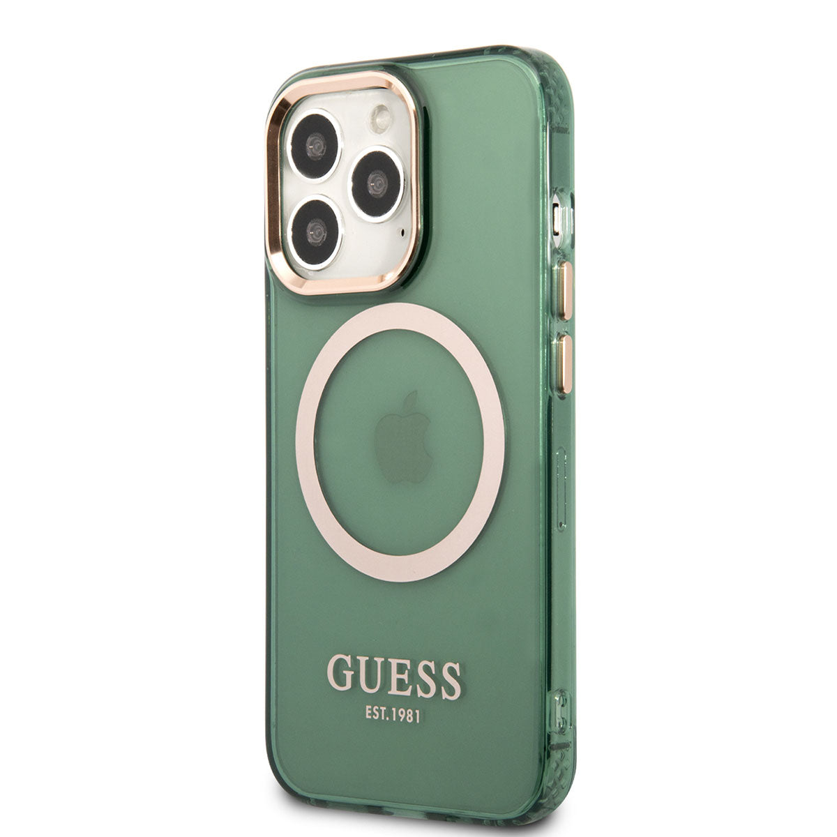 iPhone 13 Pro Max Kılıf GUESS M-safe Şarj Özellikli Airbagli Dizayn Kapak