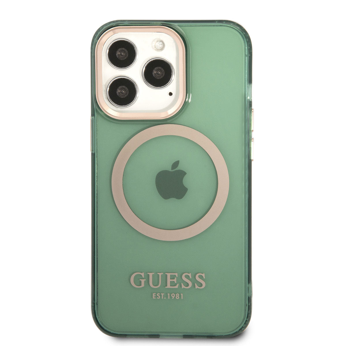 iPhone 13 Pro Max Kılıf GUESS M-safe Şarj Özellikli Airbagli Dizayn Kapak