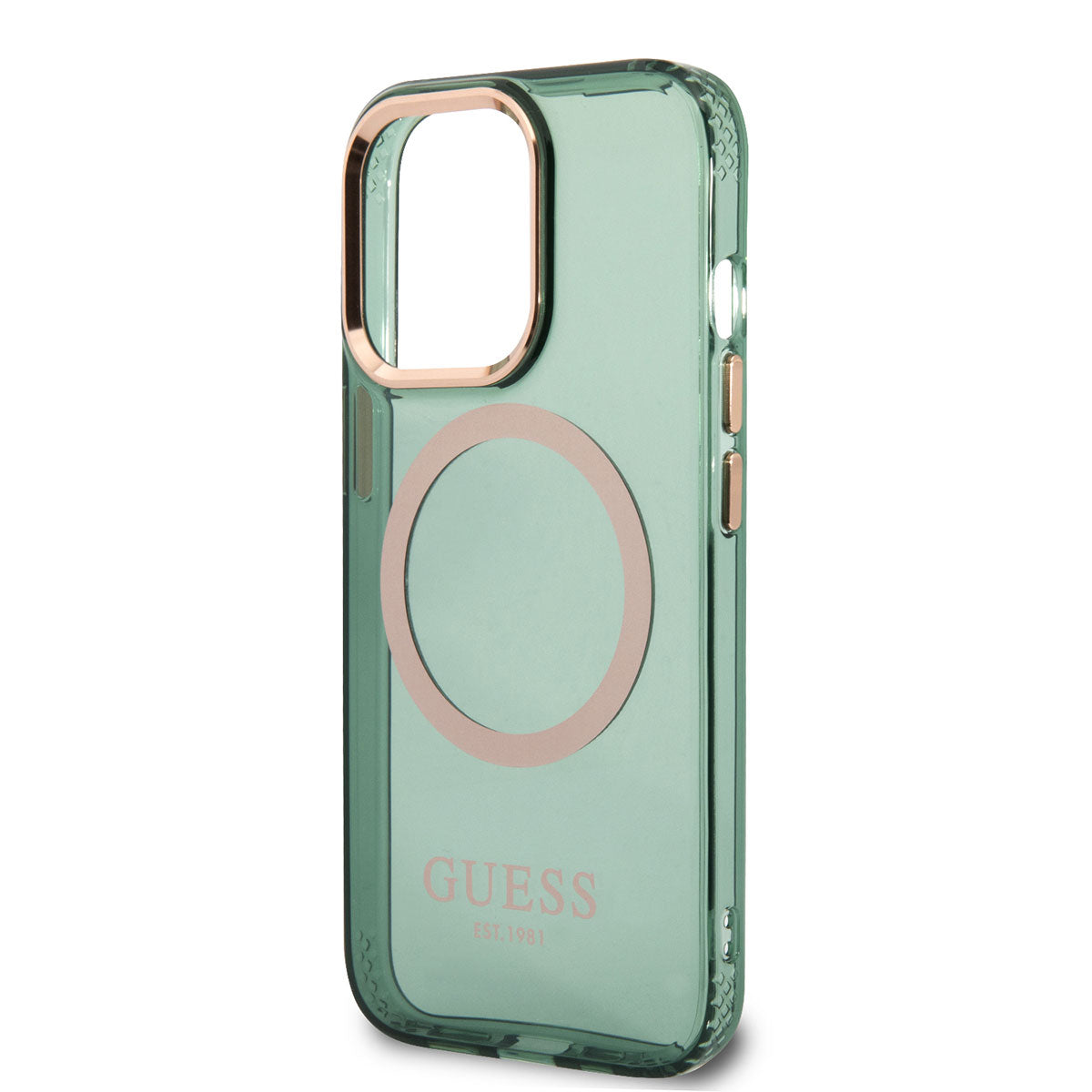 iPhone 13 Pro Max Kılıf GUESS M-safe Şarj Özellikli Airbagli Dizayn Kapak