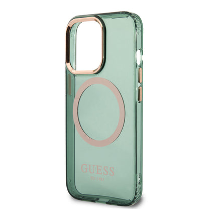 iPhone 13 Pro Max Kılıf GUESS M-safe Şarj Özellikli Airbagli Dizayn Kapak