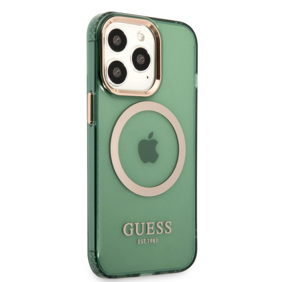 iPhone 13 Pro Max Kılıf GUESS M-safe Şarj Özellikli Airbagli Dizayn Kapak