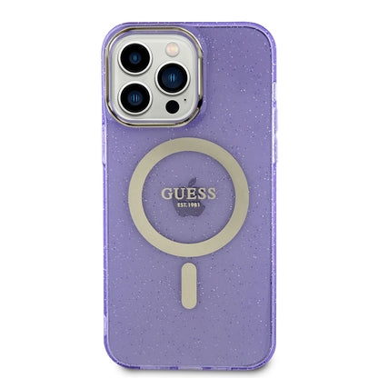 iPhone 13 Pro Max Kılıf GUESS M-safe Şarj Özellikli Glitter Kapak