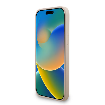 iPhone 13 Pro Max Kılıf Guess Orjinal Lisanslı M-safe Şarj Özellikli PU Deri Bilek Askı İpli Yazı Logolu Kapak