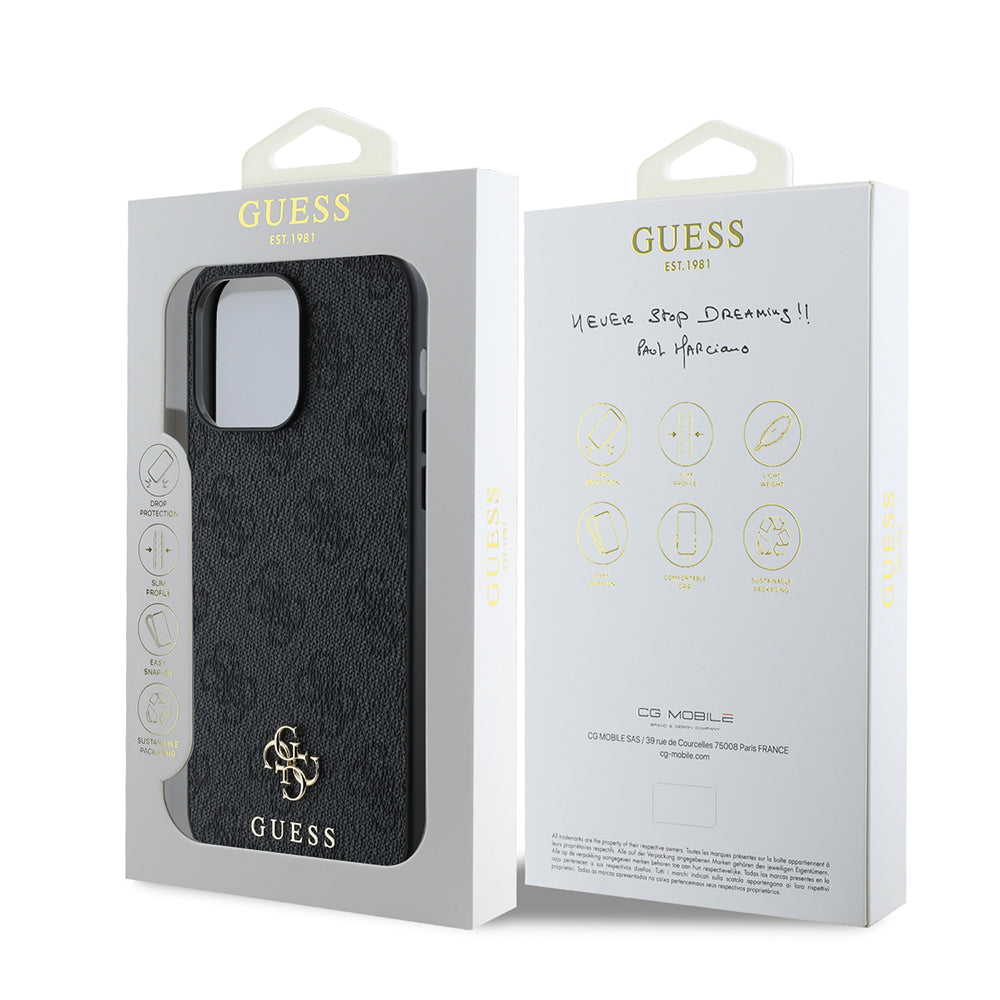 iPhone 13 Pro Max Kılıf Guess Orjinal Lisanslı M-safe Şarj Özellikli Small 4G Classic Kapak