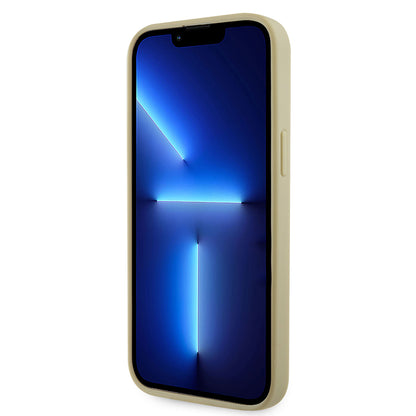 iPhone 13 Pro Max Kılıf Guess Orjinal Lisanslı Taşlı Arka Yüzey Üçgen Logolu Kapak