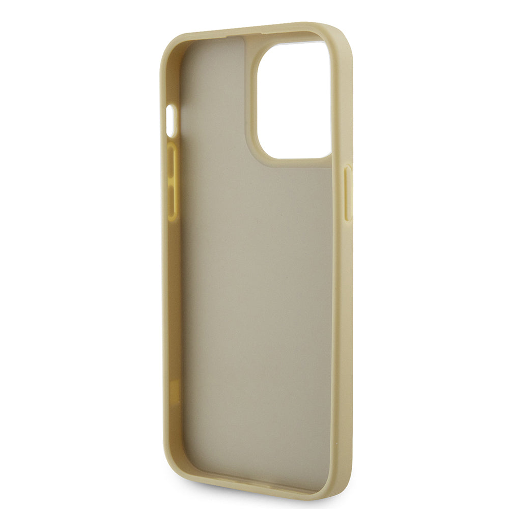 iPhone 13 Pro Max Kılıf Guess Orjinal Lisanslı Taşlı Arka Yüzey Üçgen Logolu Kapak