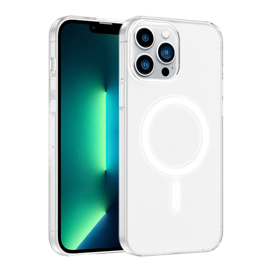 Apple iPhone 13 Pro Max Kılıf IC Çipli Zore Wireless Şarj Özellikli Şeffaf Orjin Kapak