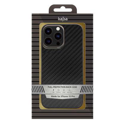 iPhone 13 Pro Max Kılıf Kajsa Carbon Fiber Collection Arka Kapak
