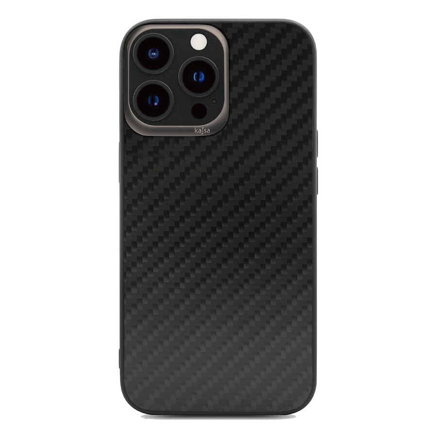 iPhone 13 Pro Max Kılıf Kajsa Carbon Fiber Collection Arka Kapak