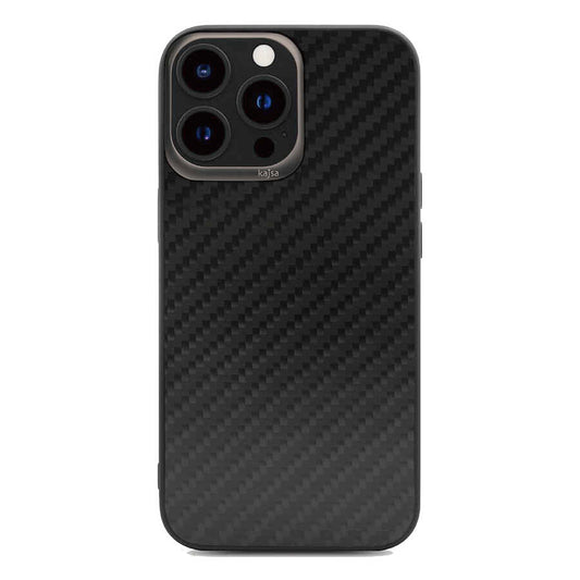 iPhone 13 Pro Max Kılıf Kajsa Carbon Fiber Collection Arka Kapak