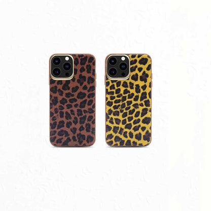 iPhone 13 Pro Max Kılıf Kajsa Glamorous Serisi Leopard Combo Kapak