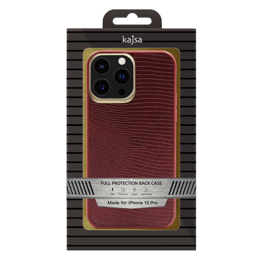 iPhone 13 Pro Max Kılıf Kajsa Preppie Collection Pu Deri Kapak
