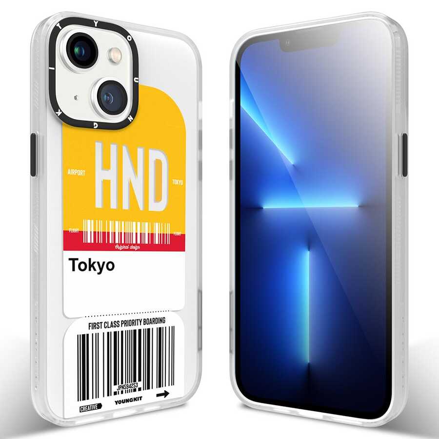 iPhone 13 Kılıf YoungKit Any Time Trip Serisi Kapak
