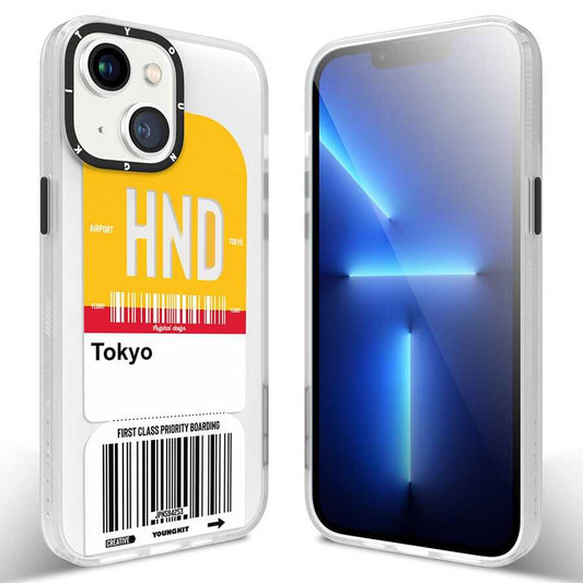 iPhone 13 Kılıf YoungKit Any Time Trip Serisi Kapak