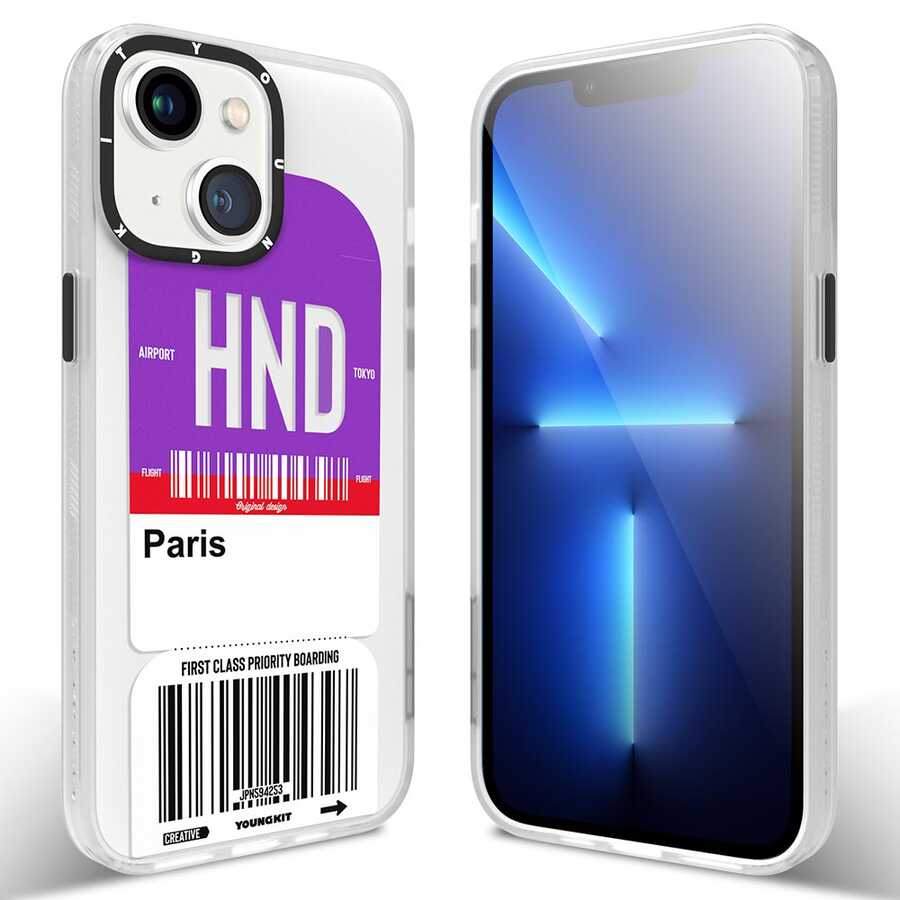 iPhone 13 Kılıf YoungKit Any Time Trip Serisi Kapak