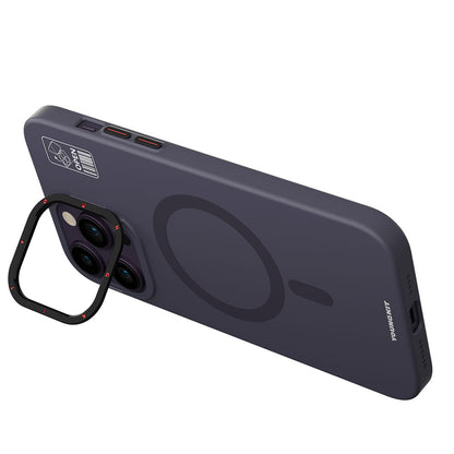iPhone 13 Pro Max Kılıf M-safe Şarj Özellikli Standlı YoungKit Hermit Bracket Serisi Kapak