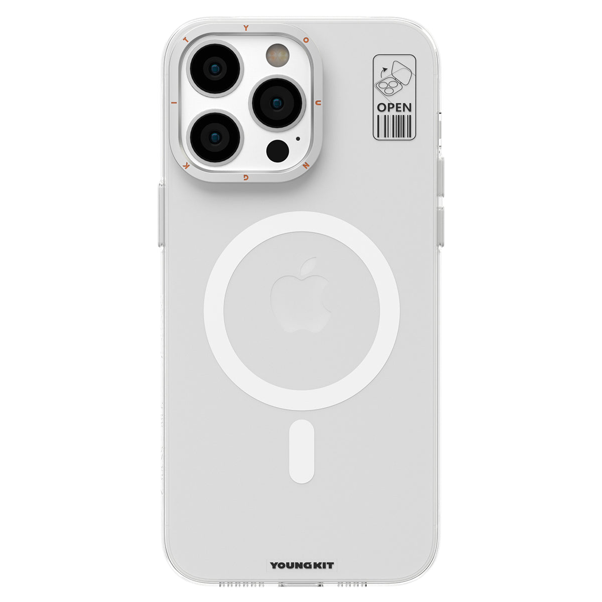 iPhone 13 Pro Max Kılıf M-safe Şarj Özellikli Standlı YoungKit Hermit Bracket Serisi Kapak