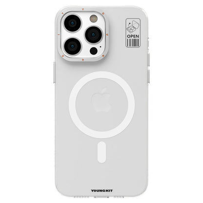 iPhone 13 Pro Max Kılıf M-safe Şarj Özellikli Standlı YoungKit Hermit Bracket Serisi Kapak