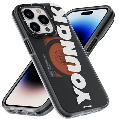 iPhone 13 Pro Max Kılıf M-safe Şarj Özellikli Youngkit Binfen Serisi Yazı Temalı Kapak